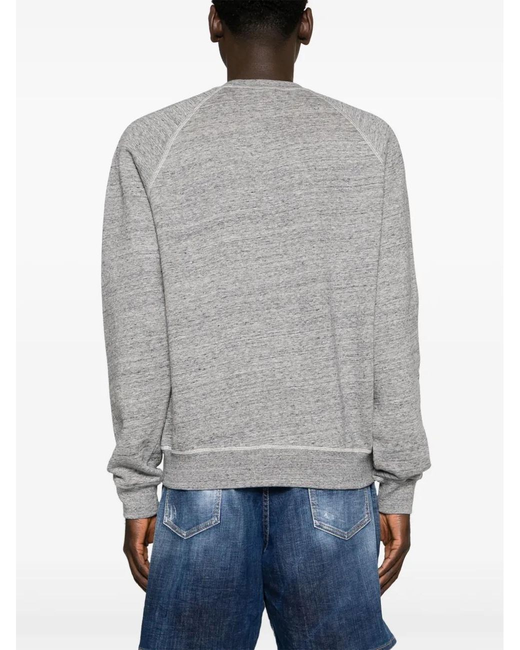 DSquared² Gray Cool Logo-Print Sweatshirt for men
