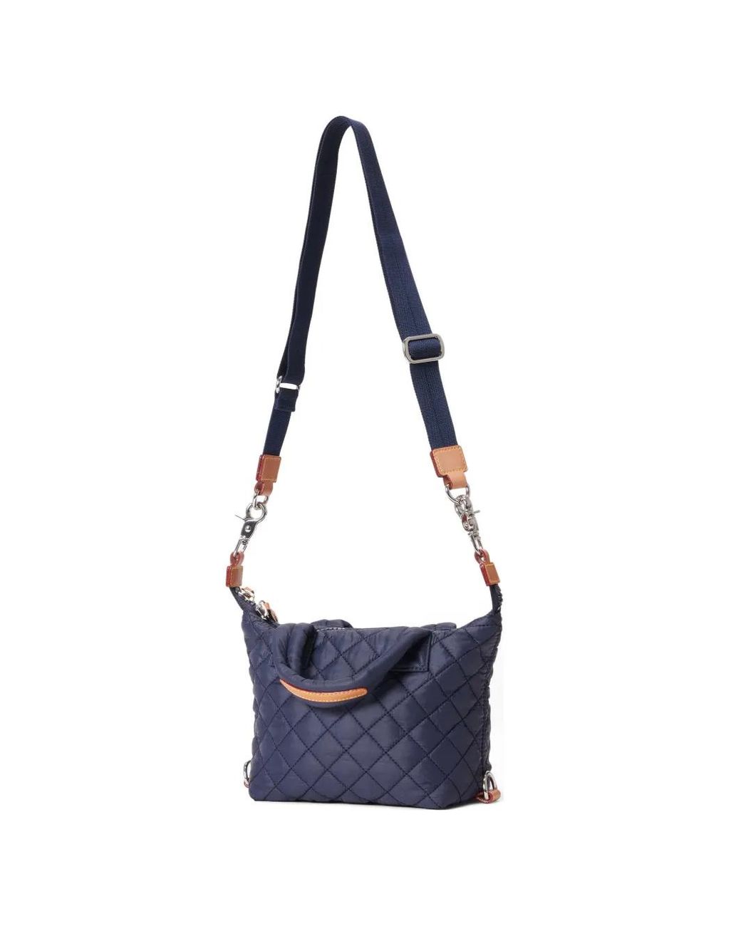 MZ Wallace Blue Micro Sutton Cross-Body Bag