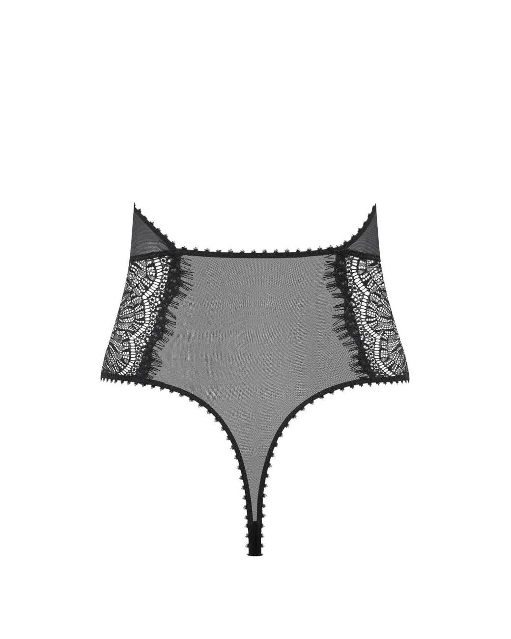 Maison Close Black Sheer Bodysuit