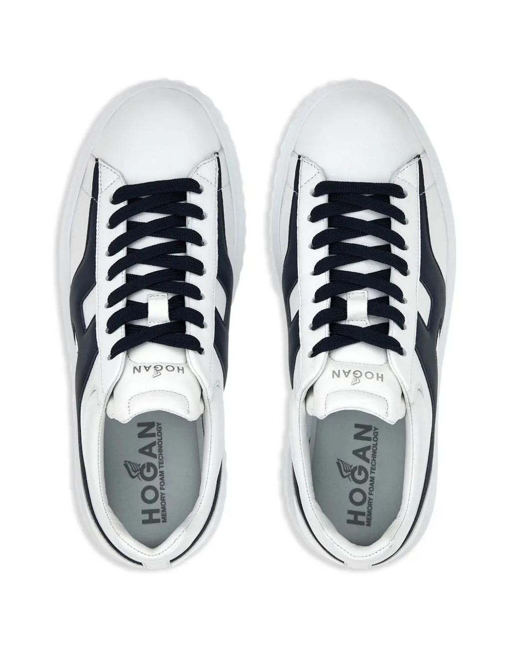 Hogan Blue H-Stripes Sneakers for men
