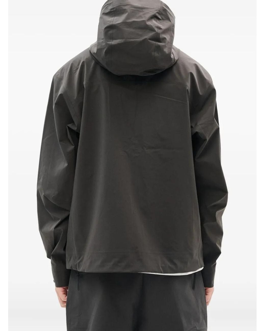 Hiking Patrol Black Hooded Zip-Front Jacket for men