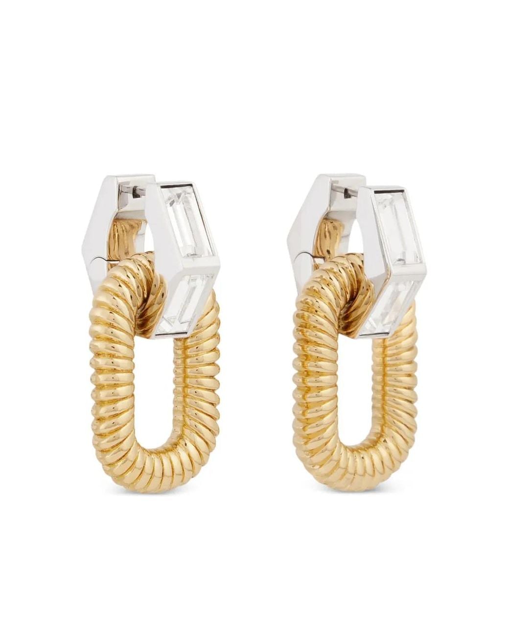 Rabanne Metallic Xl Link Earrings