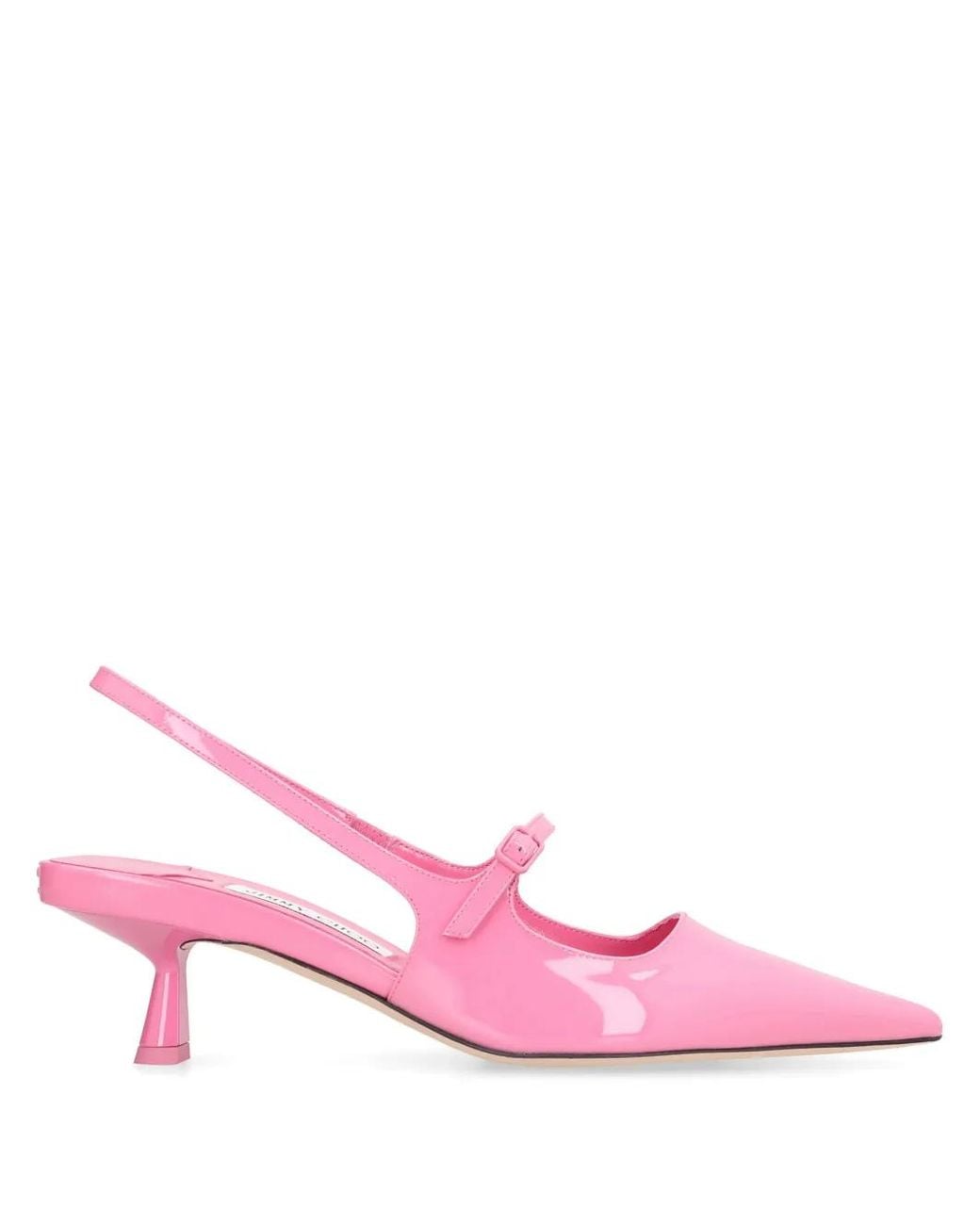 Jimmy Choo Pink Patent Leather Slingback Pumps