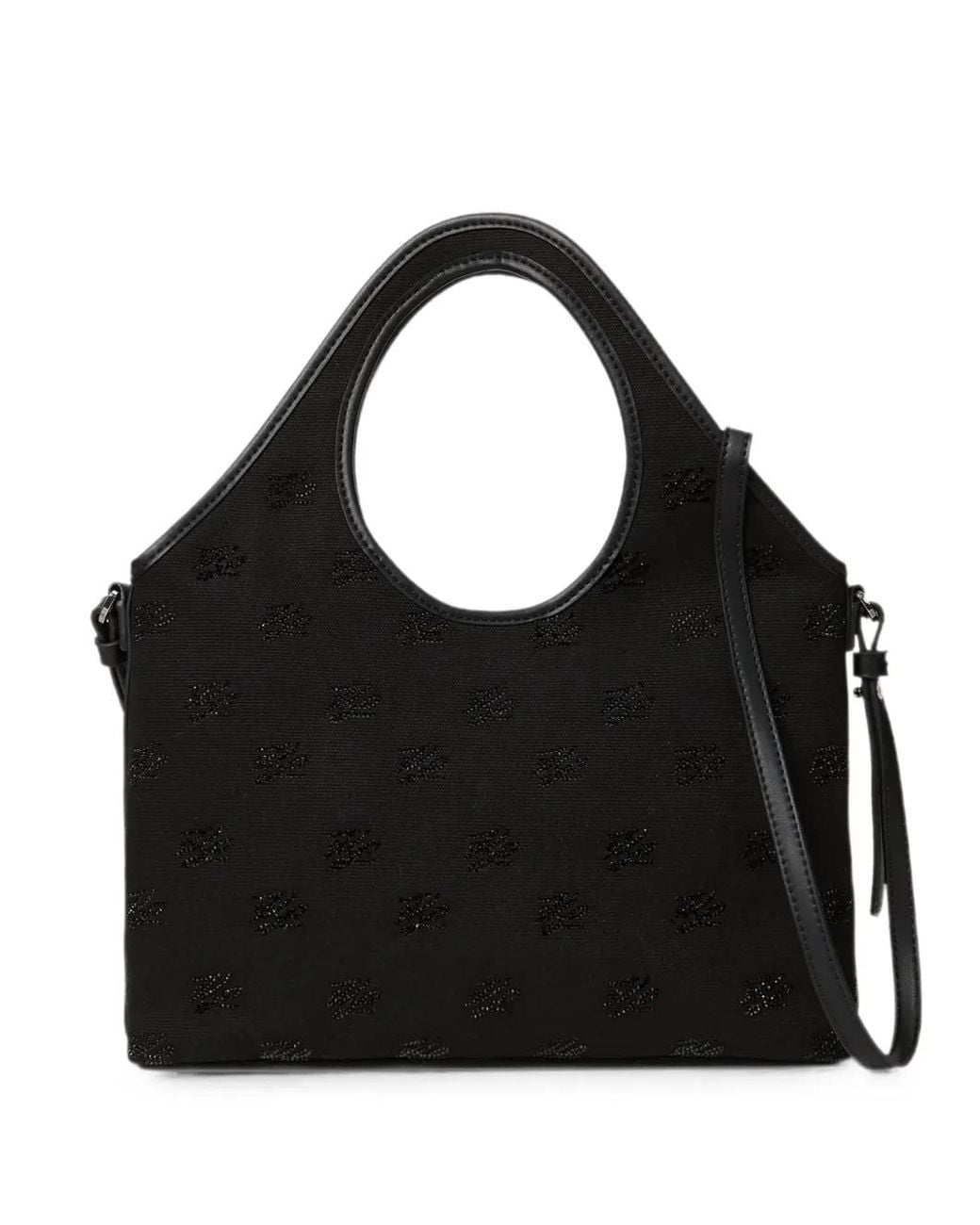Karl Lagerfeld Black Exclusive K/Autograph Rhinestone Small Tote Bag