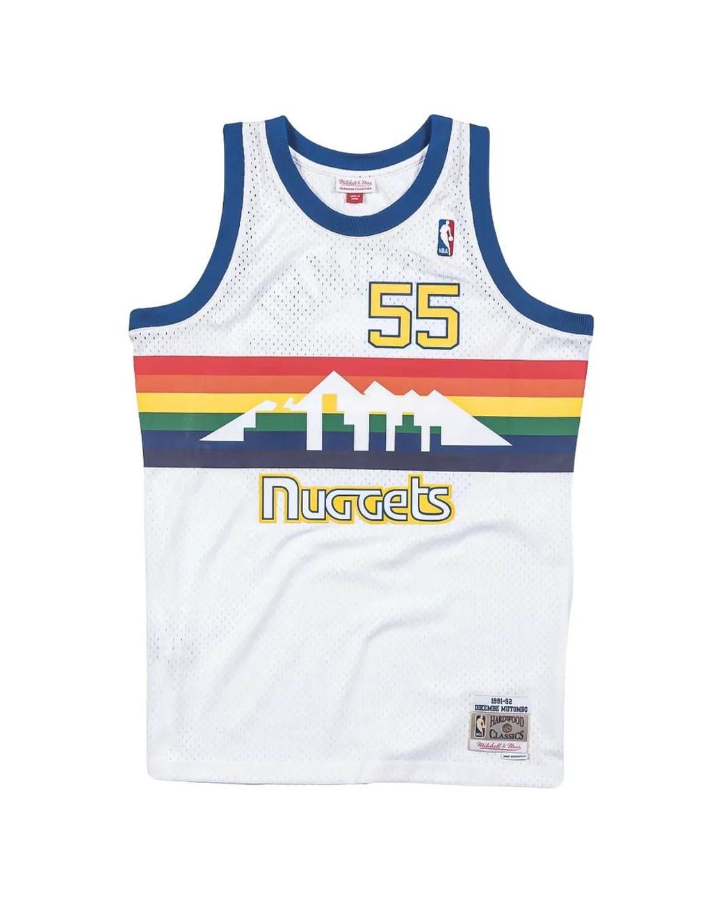 Mitchell & Ness Blue Round Neck Tank for men