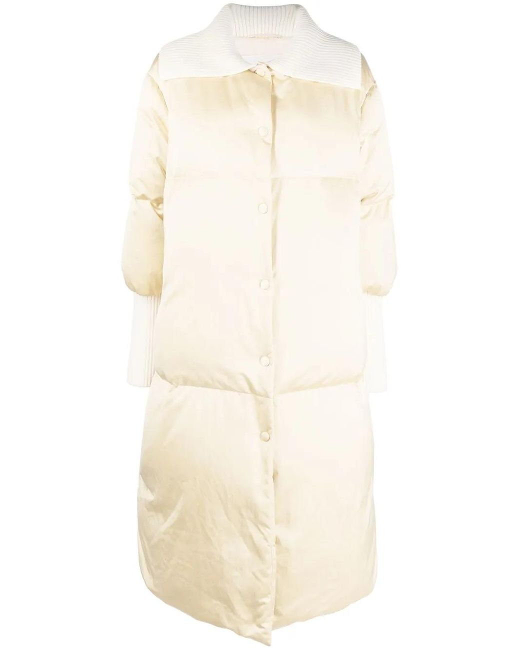 Jil Sander Jas Met Contrast in het Natural