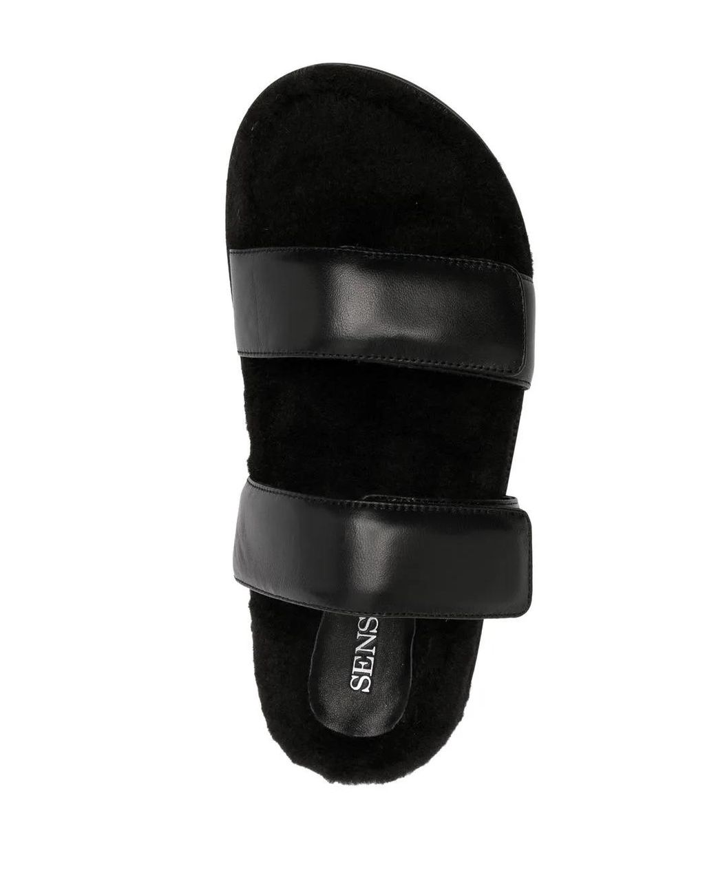 Senso Black Theo Leather Sandals