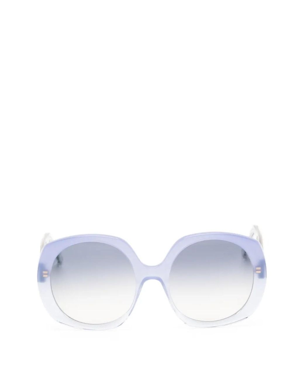 Andy Wolf White Paris Round-Frame Sunglasses