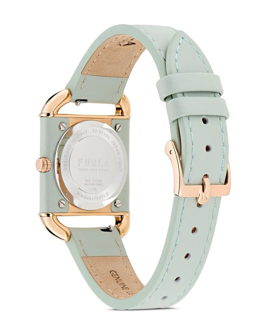Furla White Arco Square 28Mm Watch