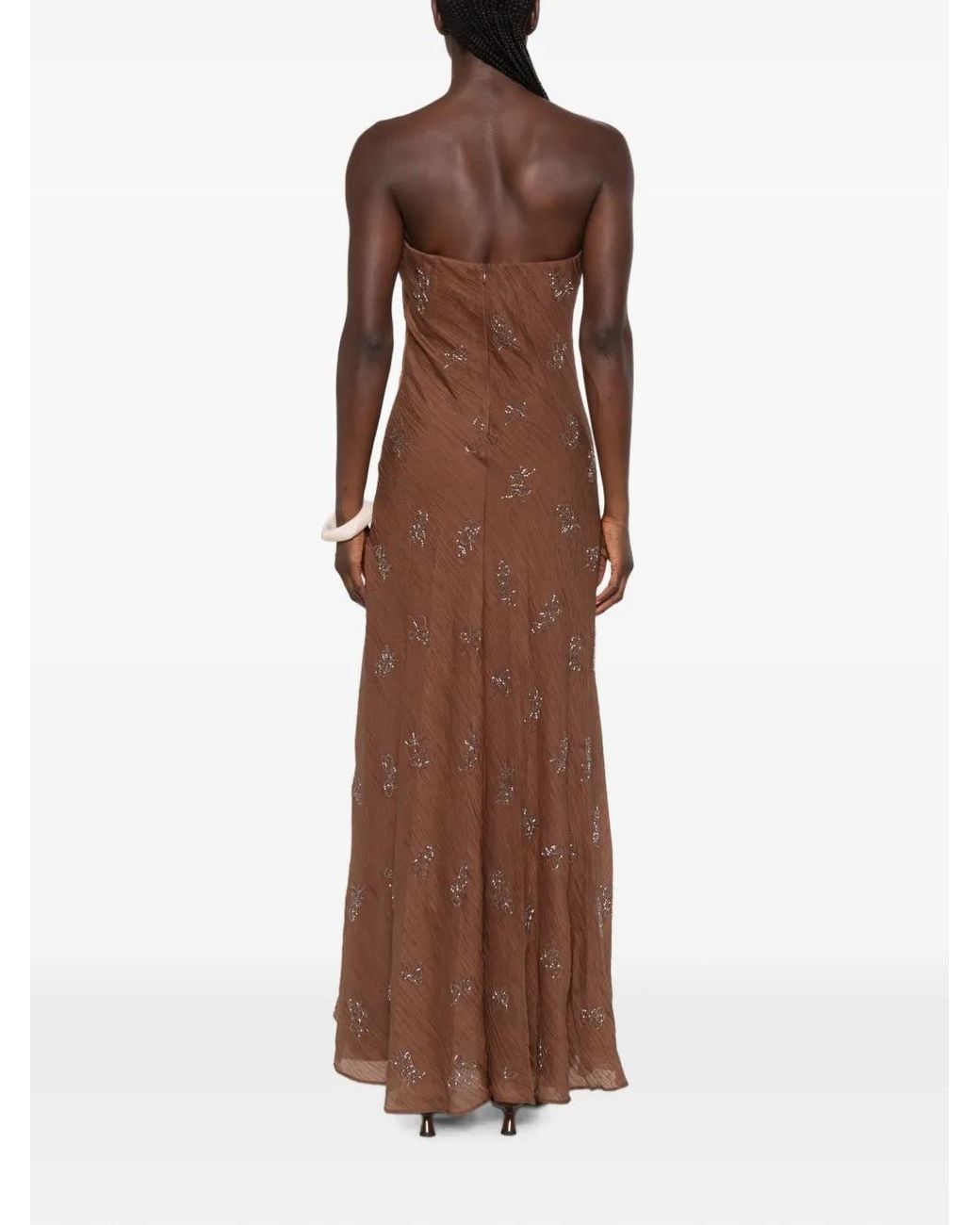 Staud Brown Cassie Maxi Dress