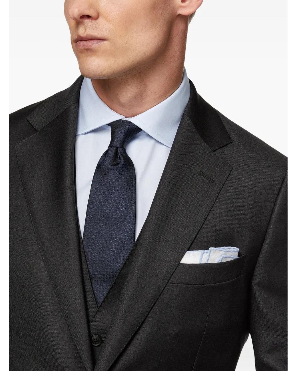 Boggi Black Firenze Super 130 Wool Jacket for men