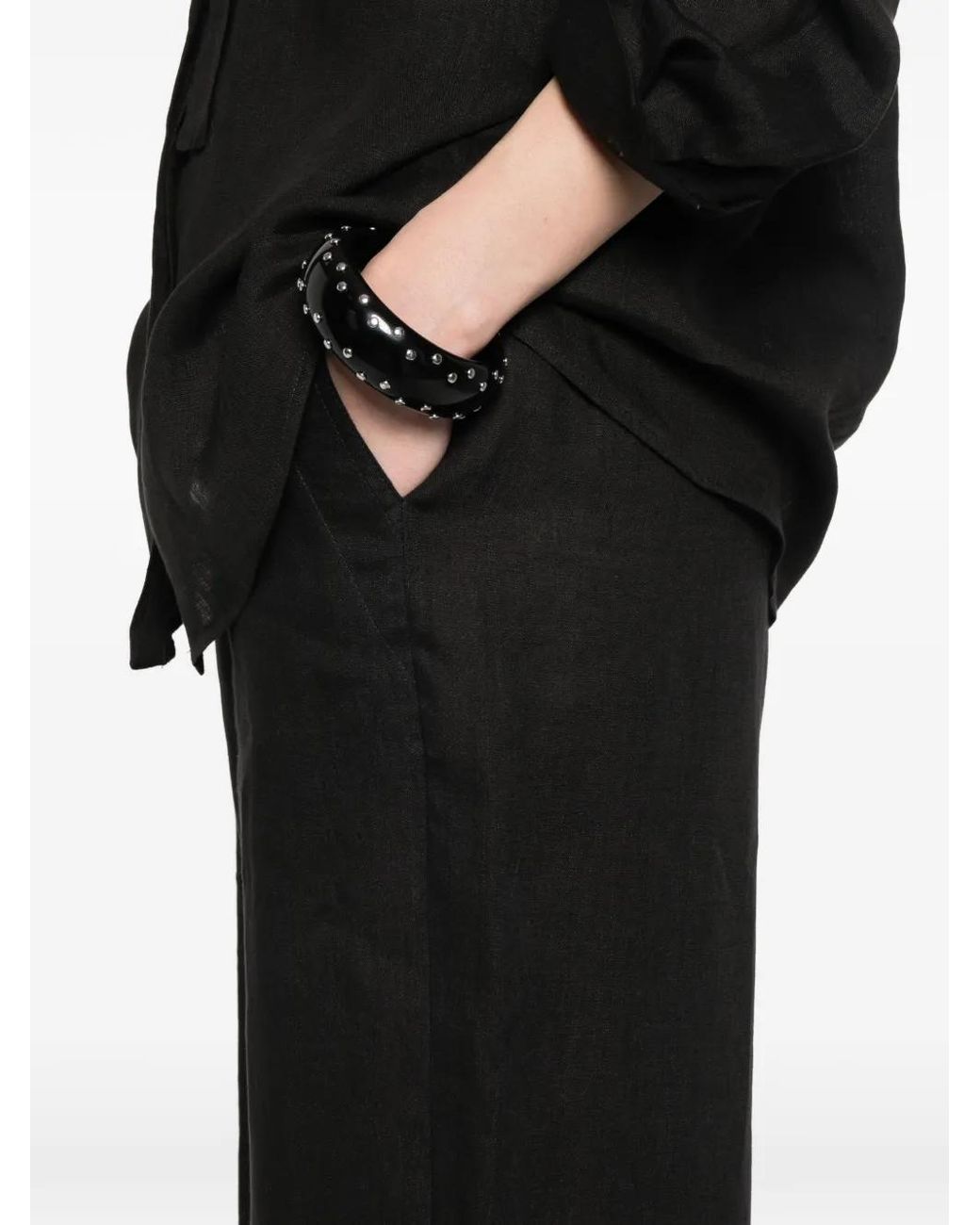 Marella Black Uomo Drawstring Pants