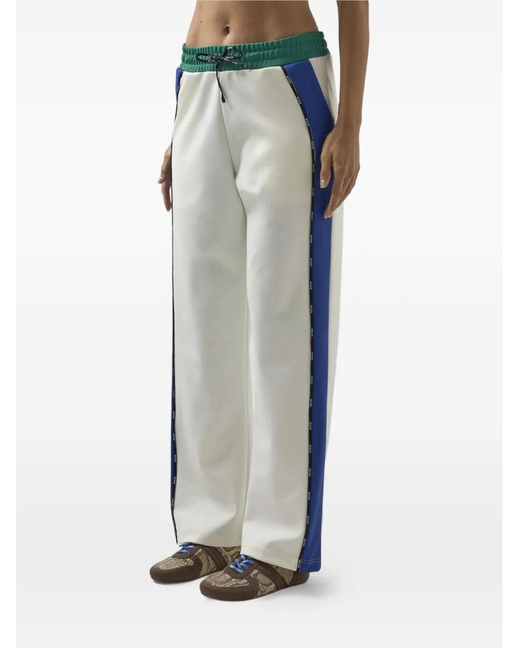 Gcds Blue Colour-Block-Design Track Pants