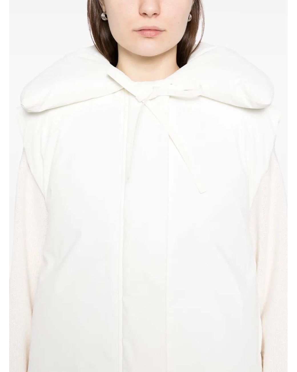 Jil Sander White Padded Jacket