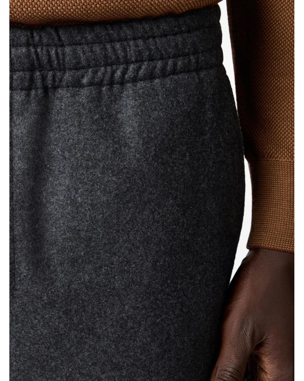 Tod's Black Elasticated-Waist Trousers for men
