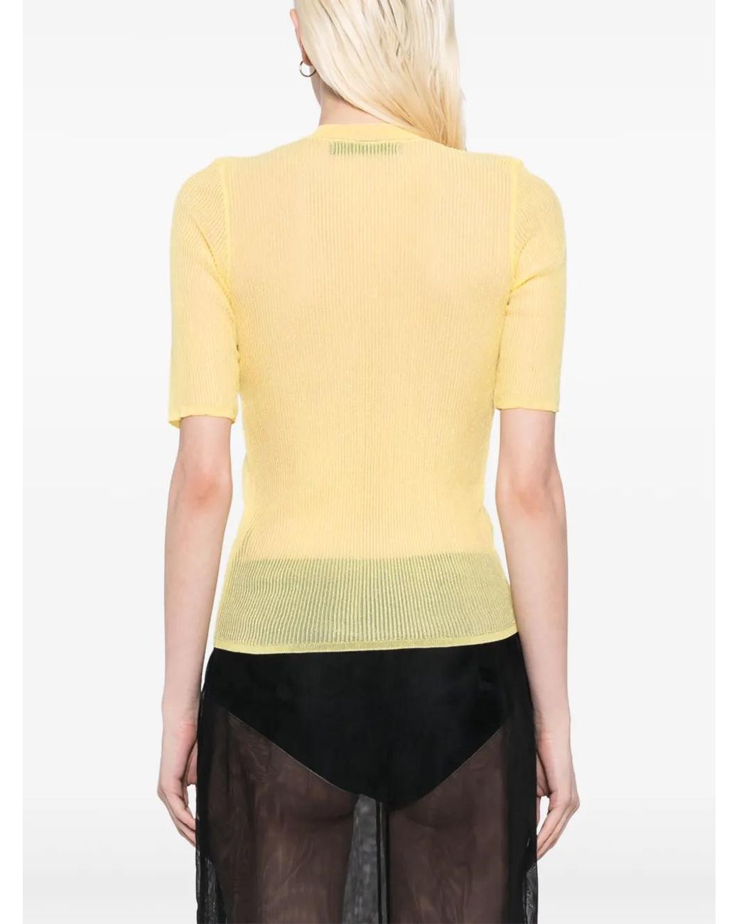 ALAINPAUL Natural Short-Sleeves Cardigan