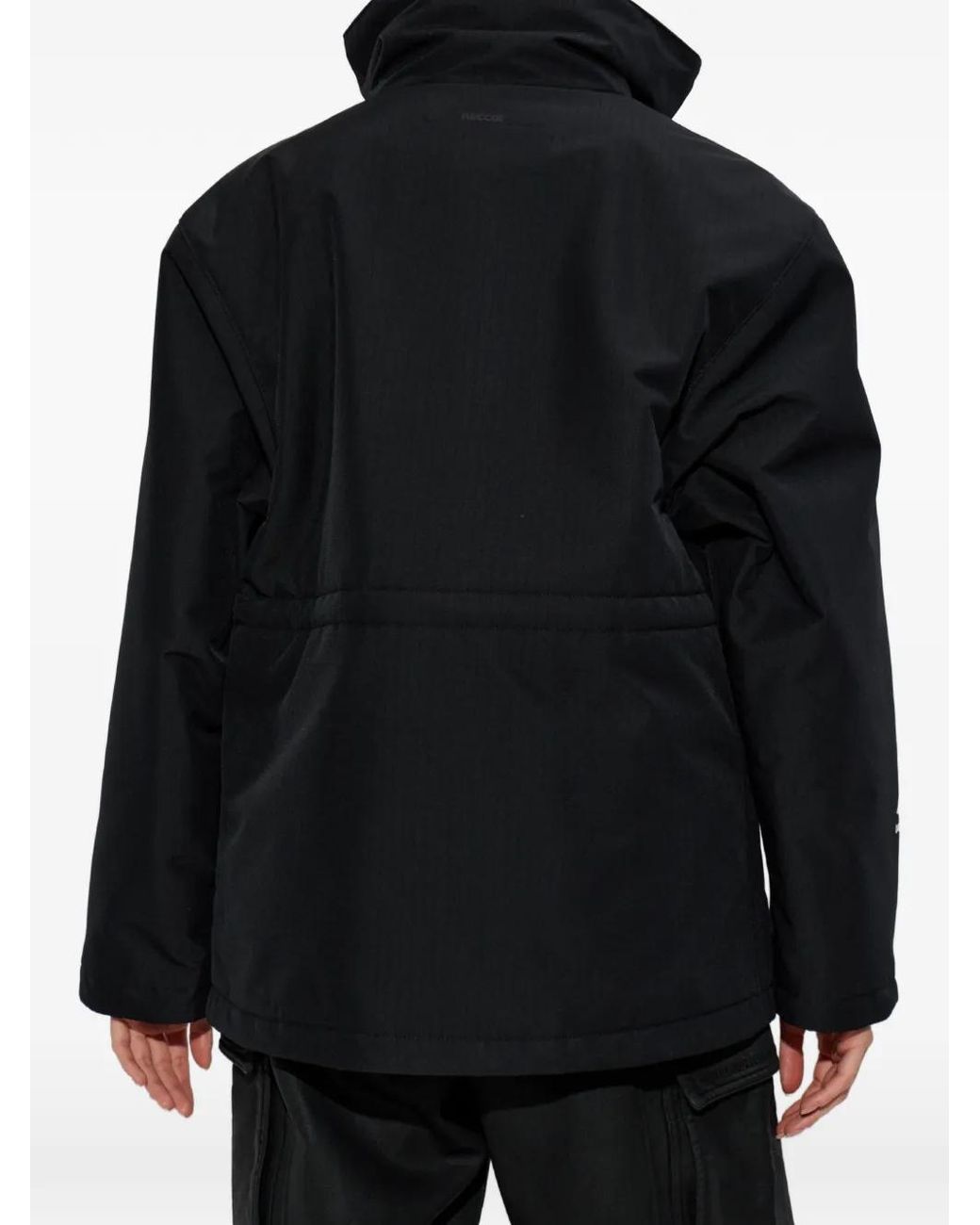 Balenciaga Black Insulated Jacket With Logo