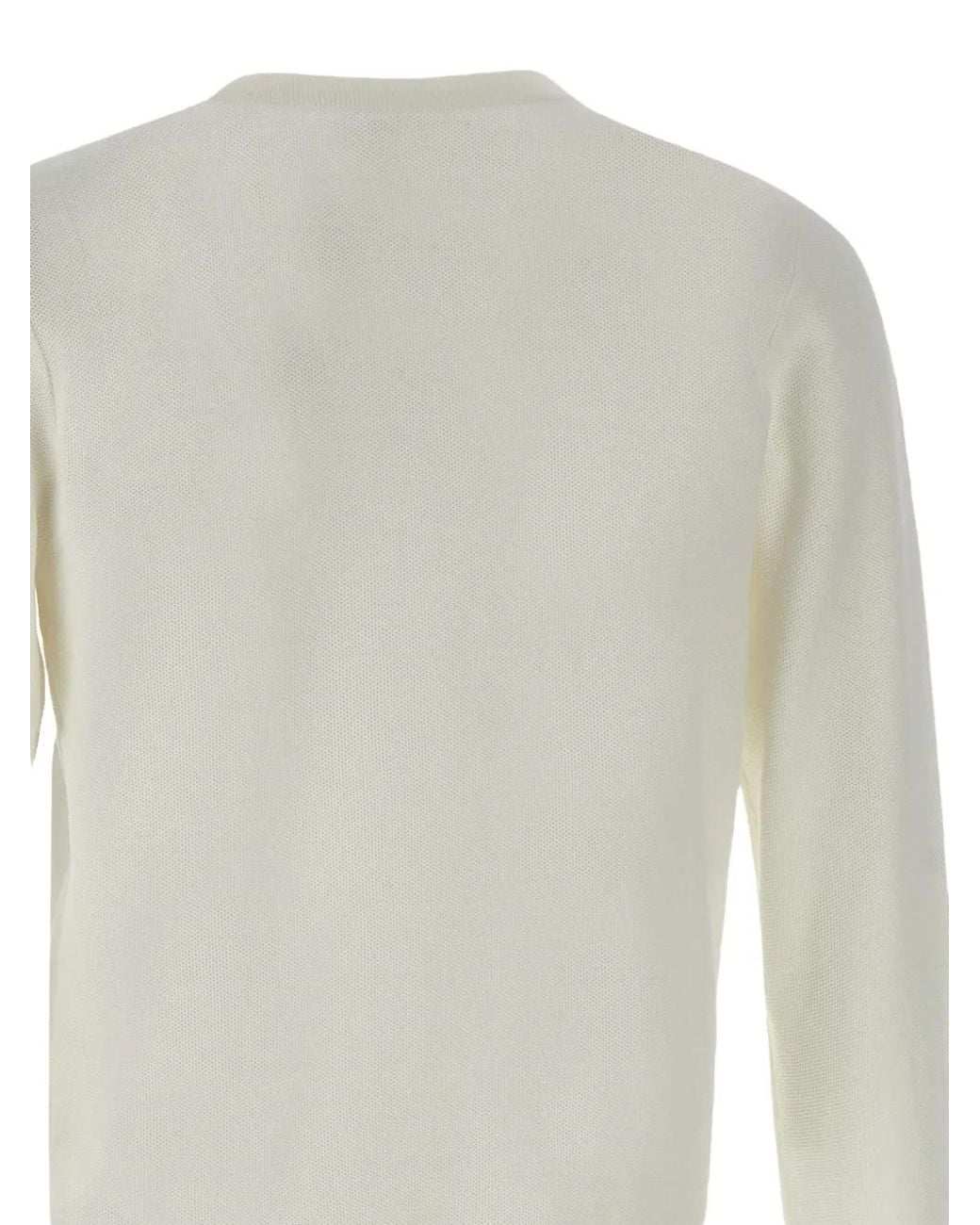 Sun 68 White Cotton Jumper for men