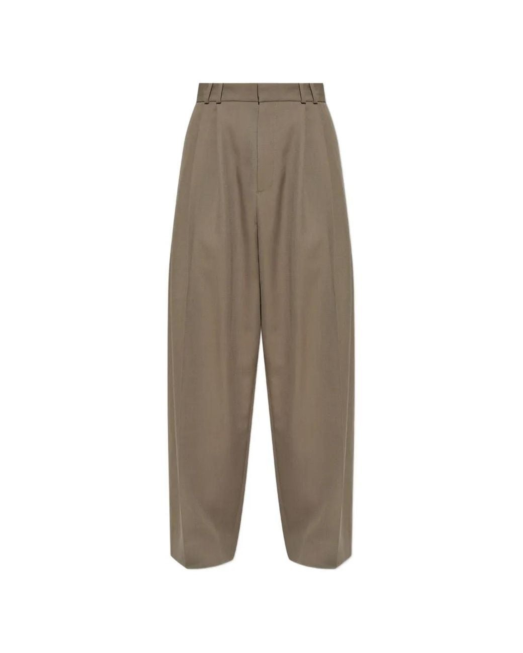 Studio Nicholson Brown Pleated Trousers for men