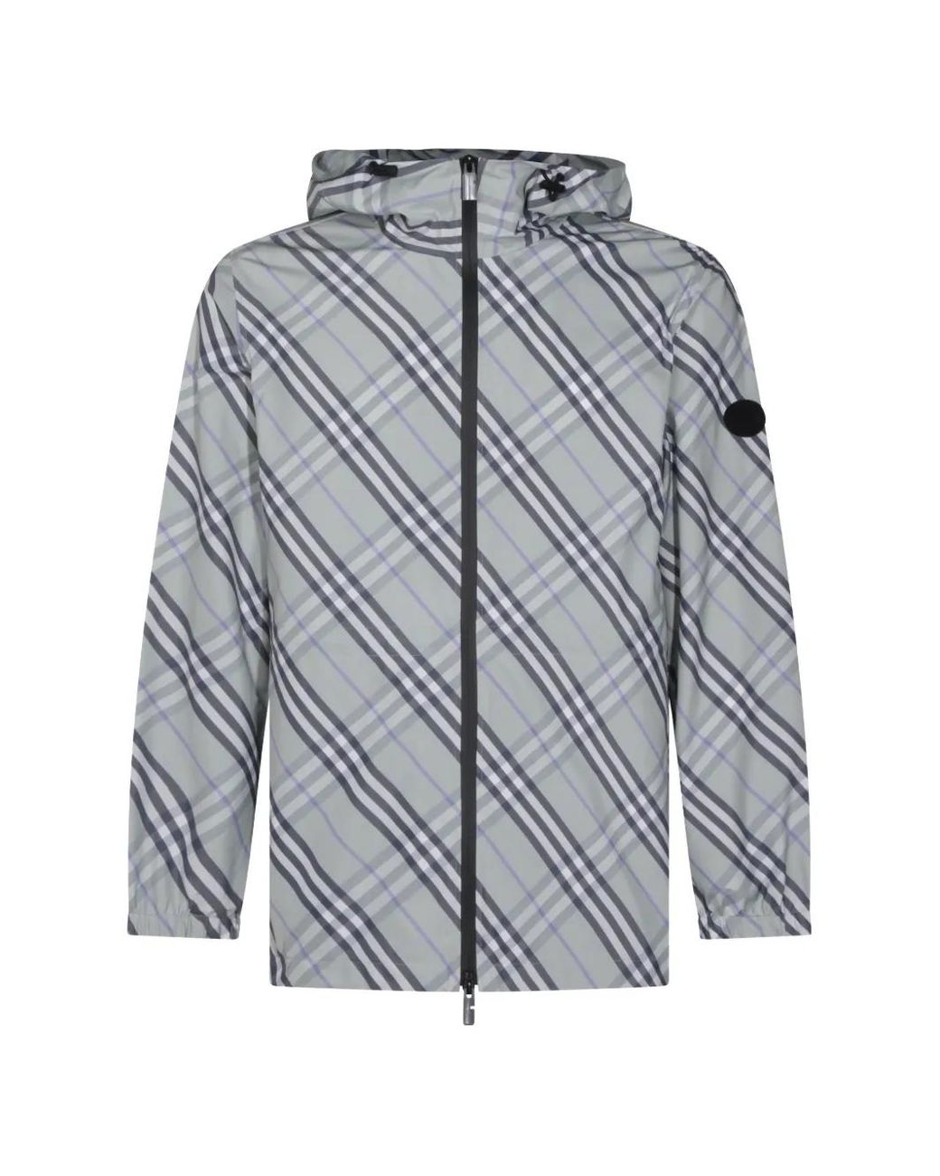 Chaqueta Con Capucha Burberry de hombre de color Gray