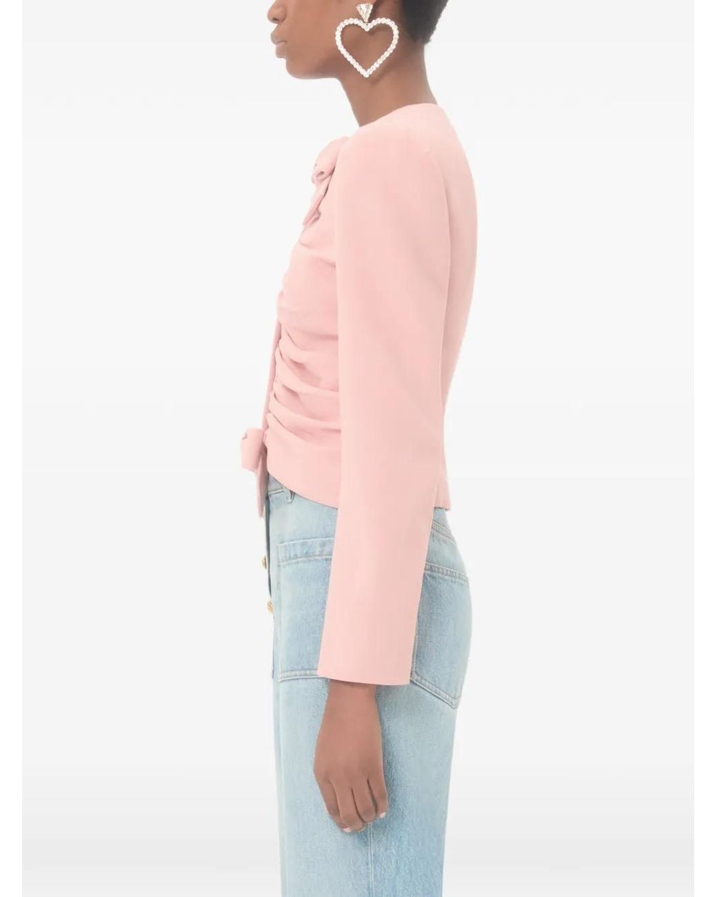 Valentino Garavani Pink Cropped Jacket