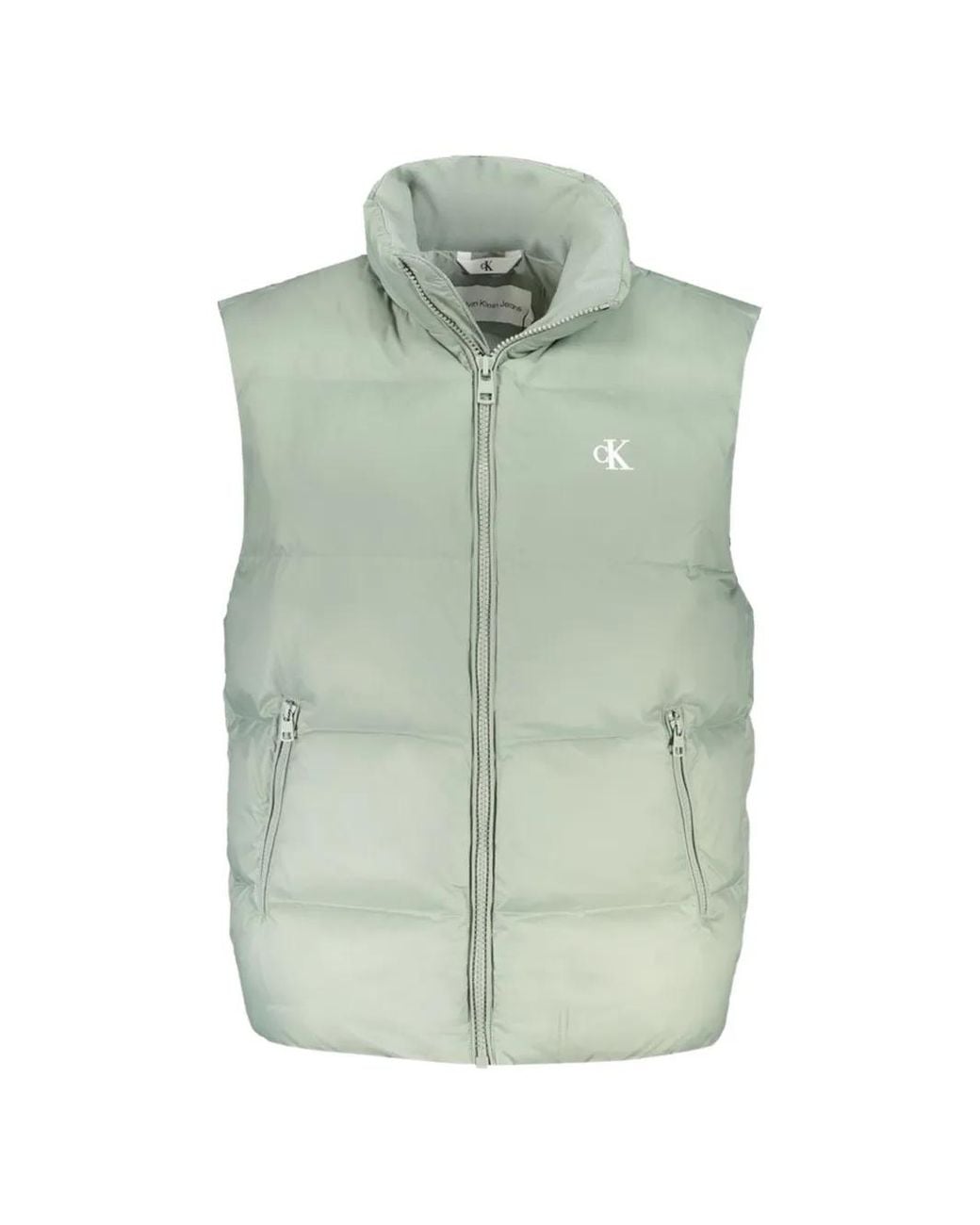 Calvin Klein Green Quilted Puffer Vest for men