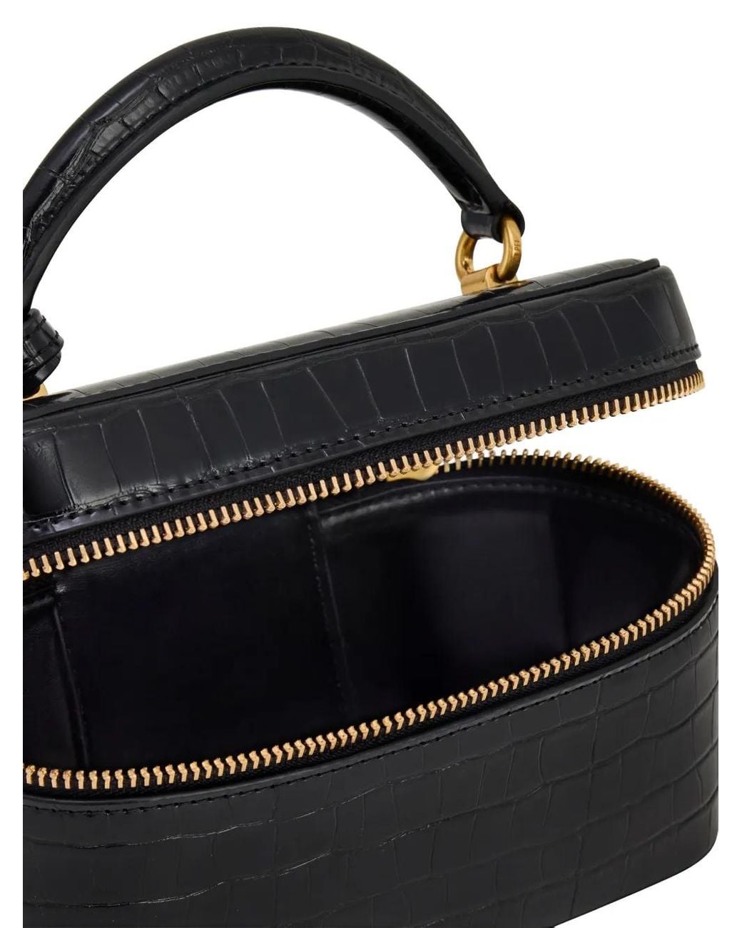 JW PEI Black Cleo Box Shape Top Handle Bag