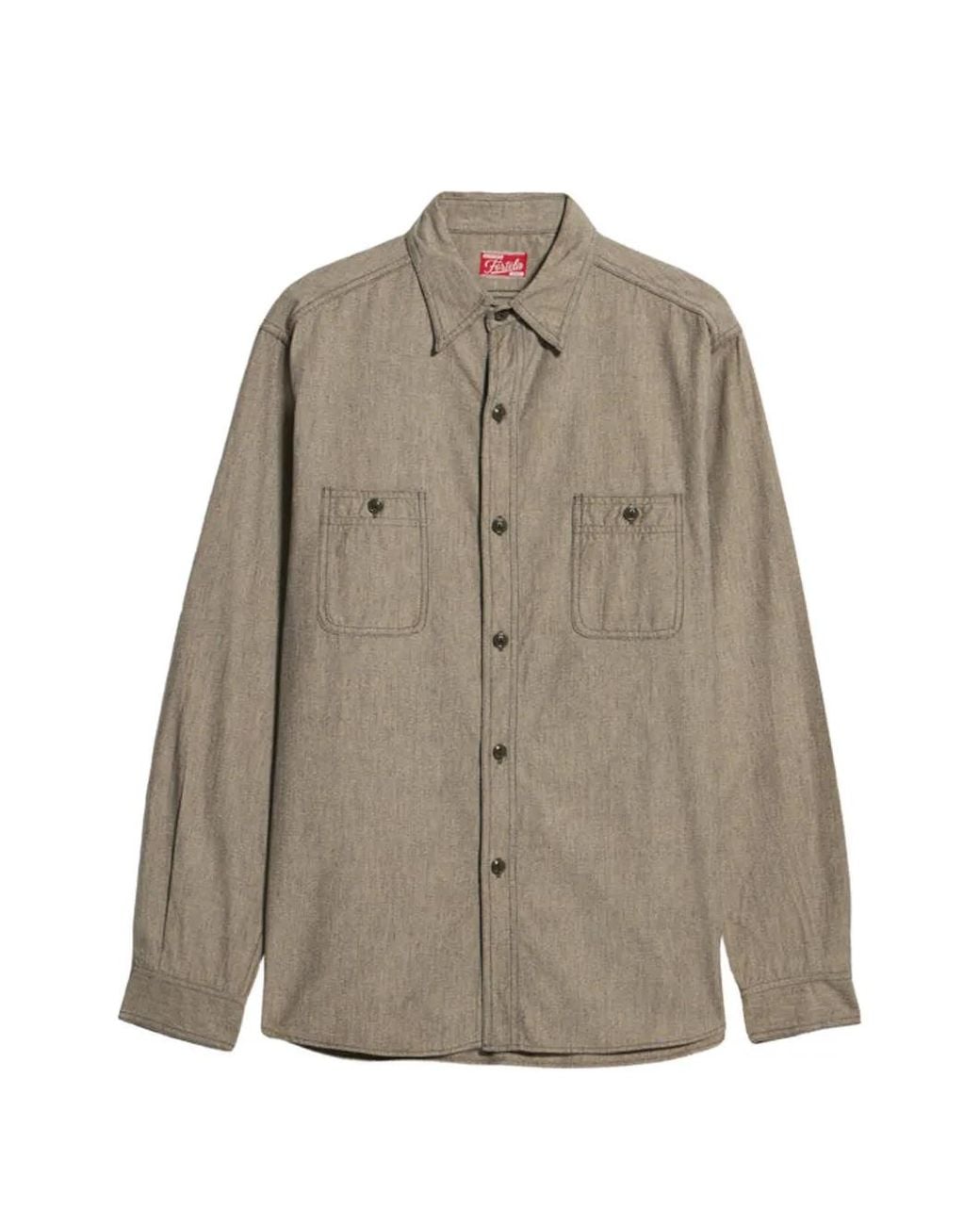 Fortela Natural Otero Patch-Pocket Shirt for men