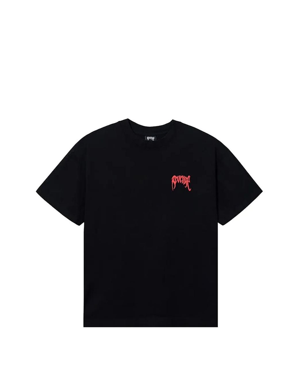 REVENGE Black Crew-Neck T-Shirt for men