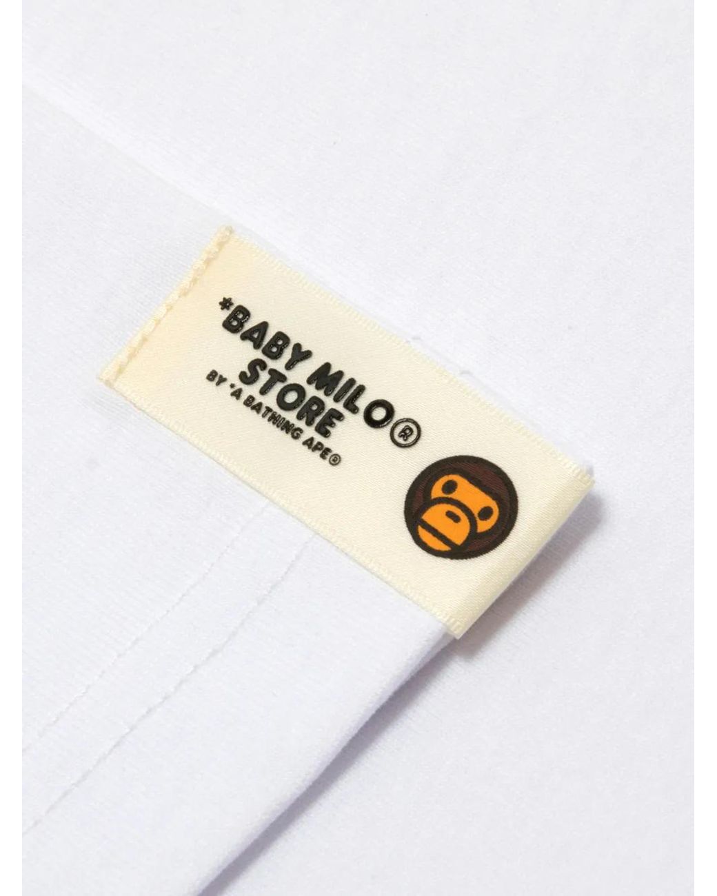 *BABY MILO® STORE BY *A BATHING APE® White Graphic-Print T-Shirt