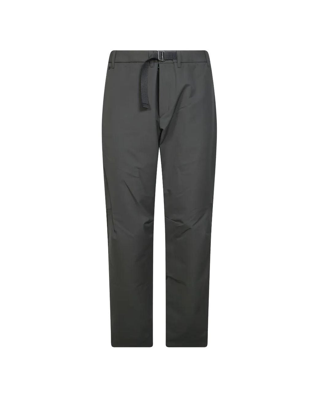 Houdini Sportswear Gray Belted Logo-Embroidered Trousers for men