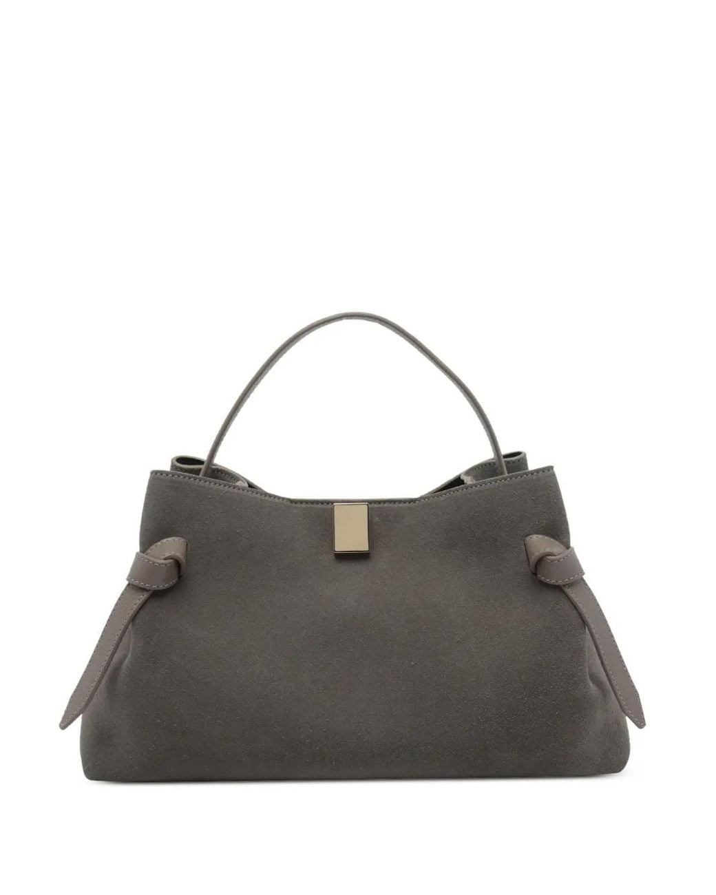 Yuzefi Gray Pochette Gyoza En Daim