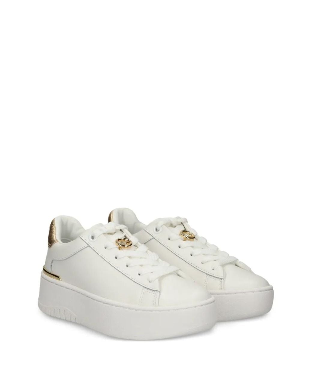 MICHAEL Michael Kors White Flatform Sneakers