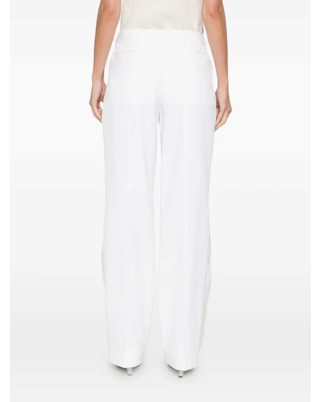 Victoria Beckham White Trousers