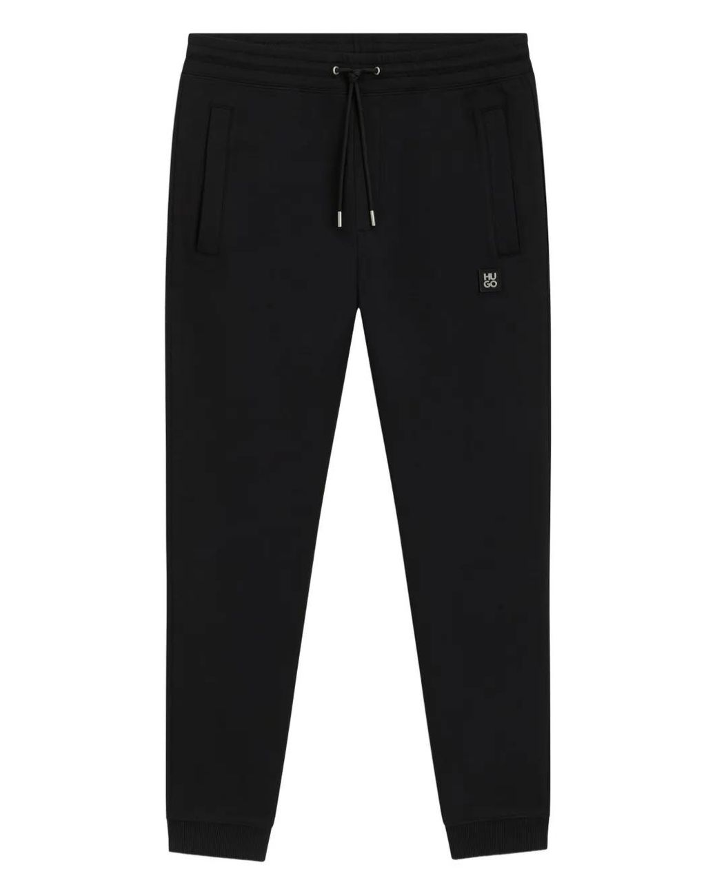 Pantalones De Chándal Con Parche Del Logo HUGO de hombre de color Black