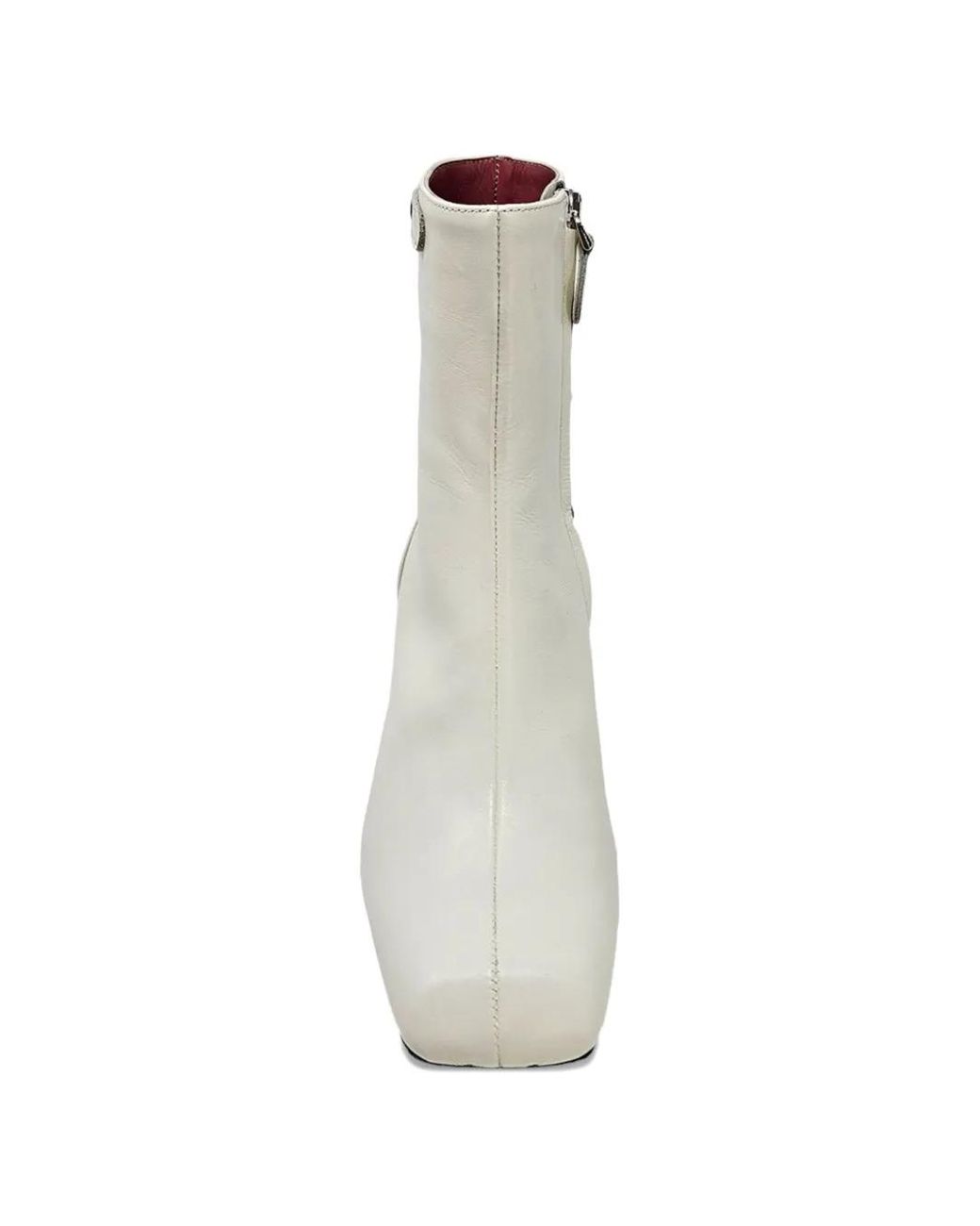 Madison Maison White The Keli Ankle Boots