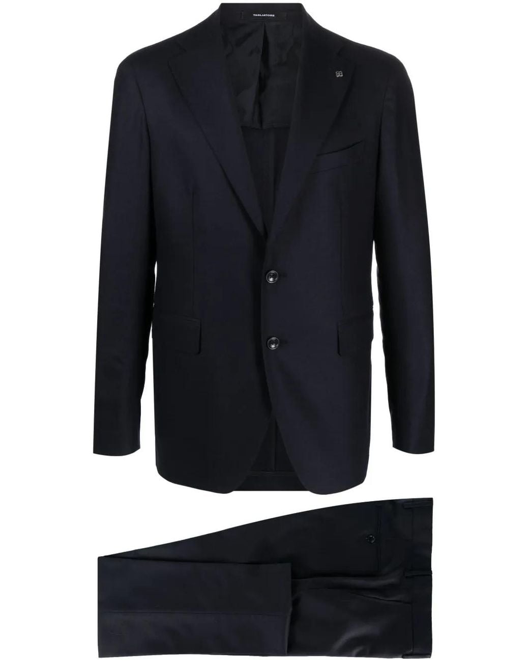 Tagliatore Blue Single-Breasted Two-Piece Suit for men