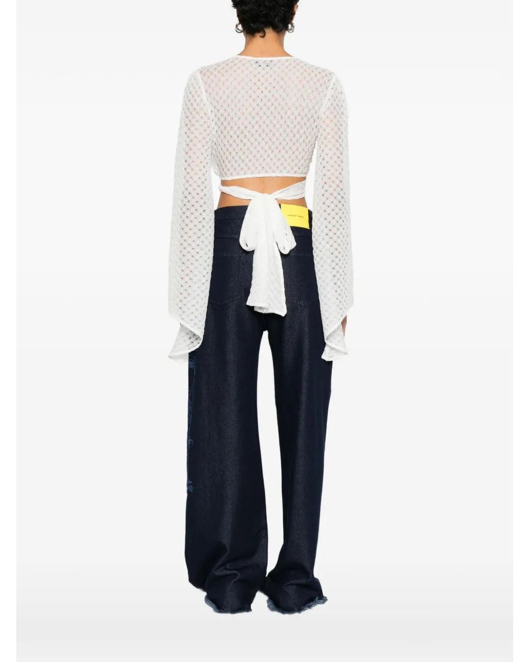 Missoni Wikkeltop Van Lamé Viscose Met Raschel Afwerking in het White