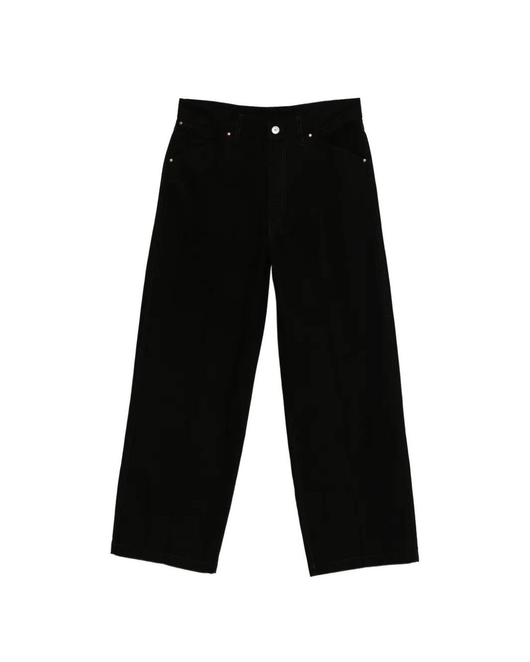 Lemaire Black Cotton Jeans for men