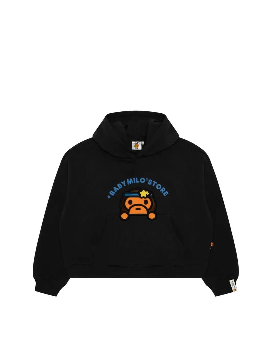 *BABY MILO® STORE BY *A BATHING APE® Black Baby Milo Graphic-Print Hoodie