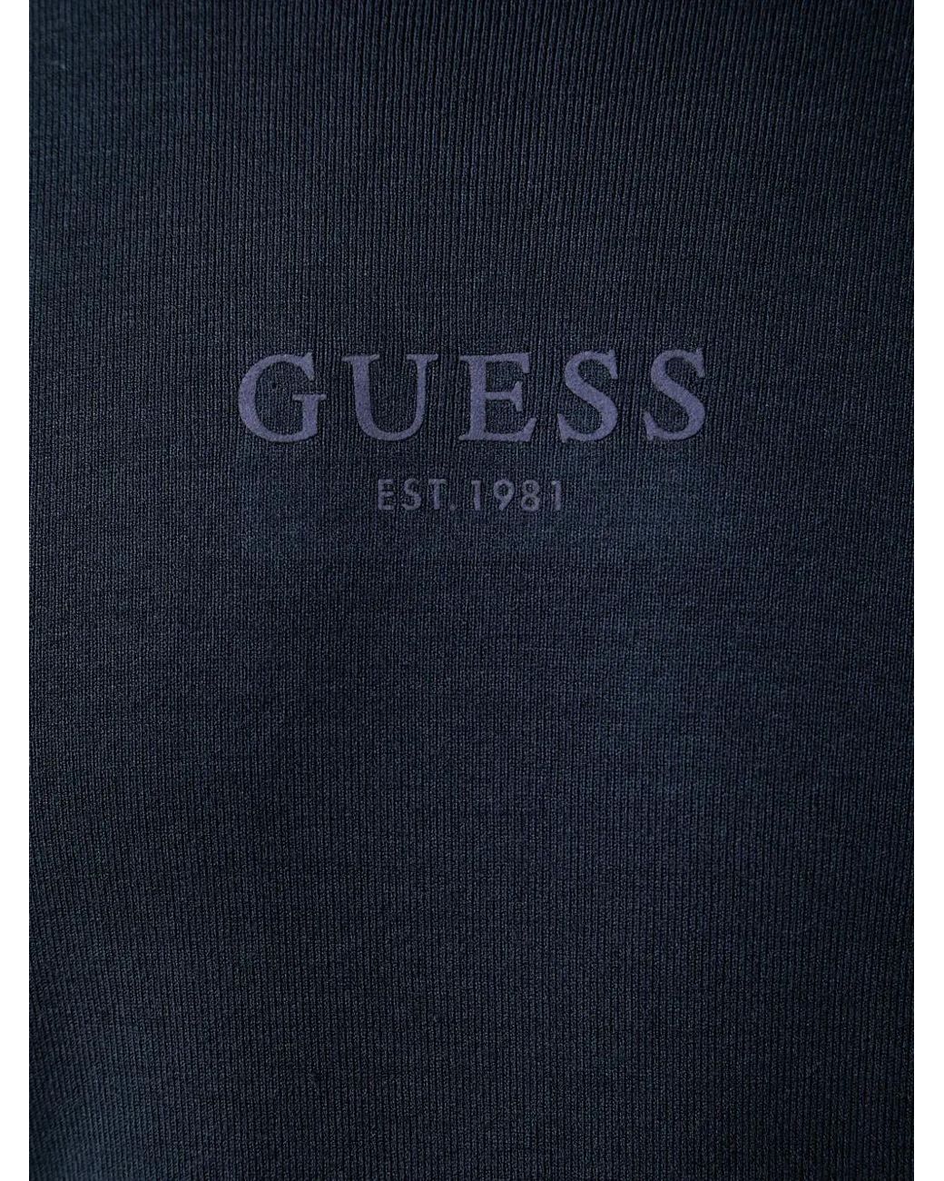 Guess Pullover Mit Logo-Print in Blue für Herren