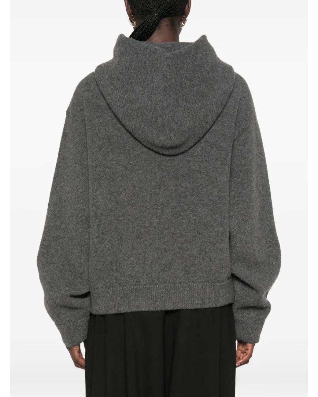 Rohe Gray Pouch-Pocket Hoodie Sweater
