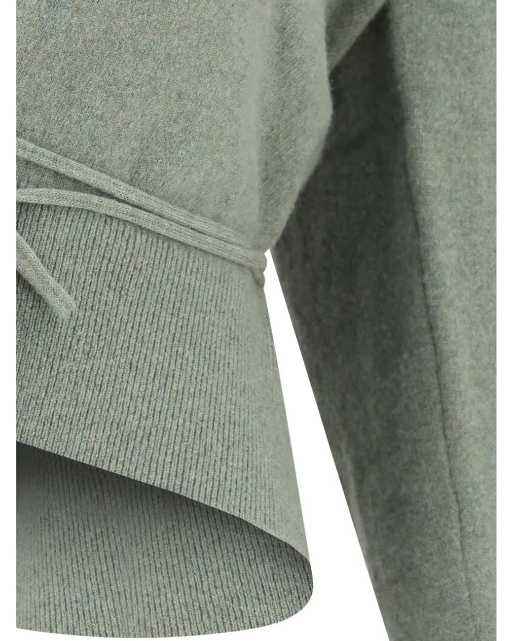 Extreme Cashmere Green Ella Cropped Wrap Cardigan