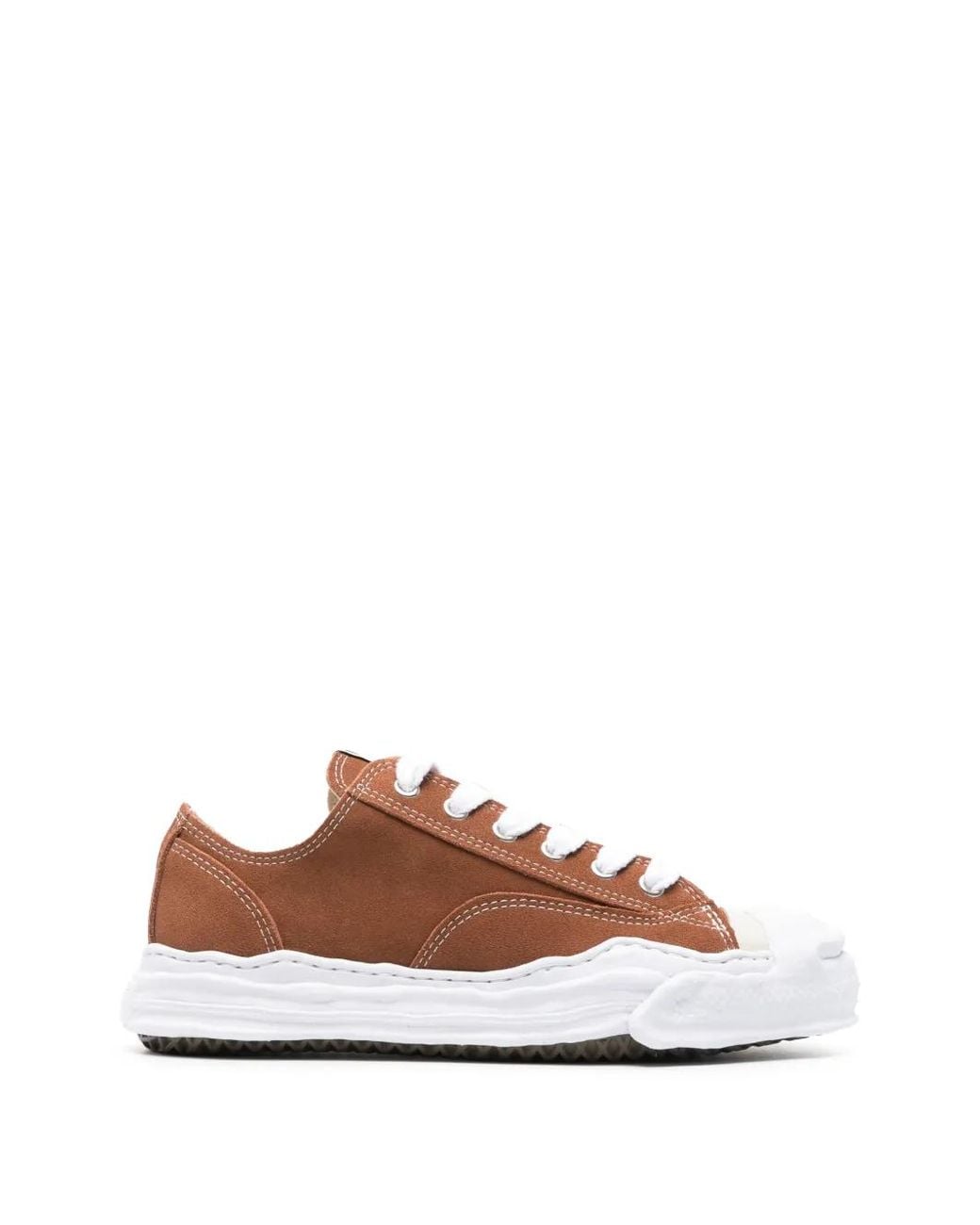 Maison Mihara Yasuhiro Brown Hank Og Sole Suede Low-Top Sneakers for men