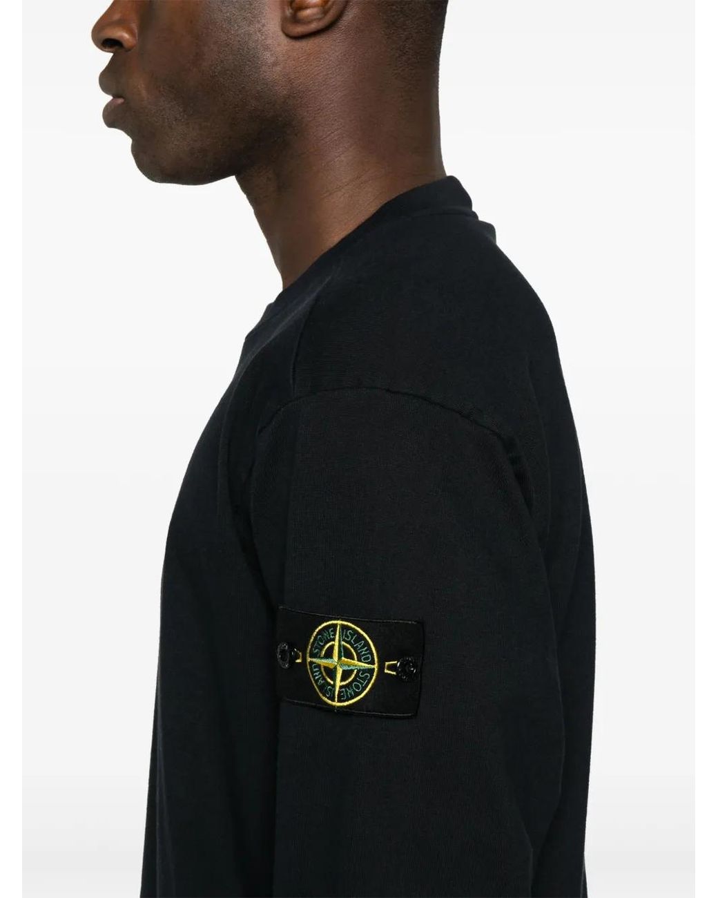 Stone Island Black Felpa for men