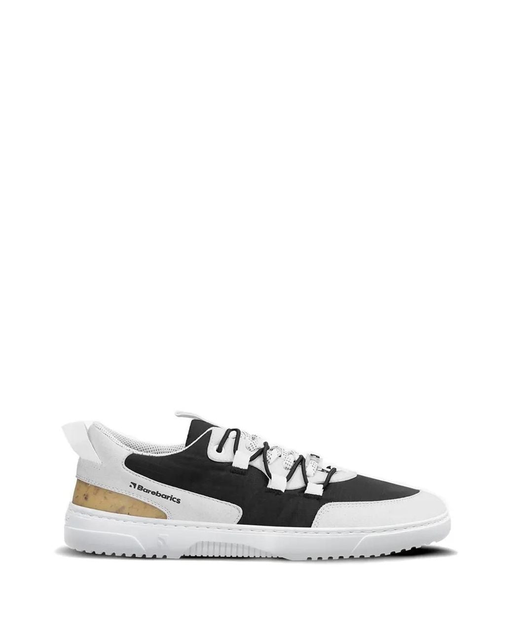 Barebarics White Panelled Sneakers