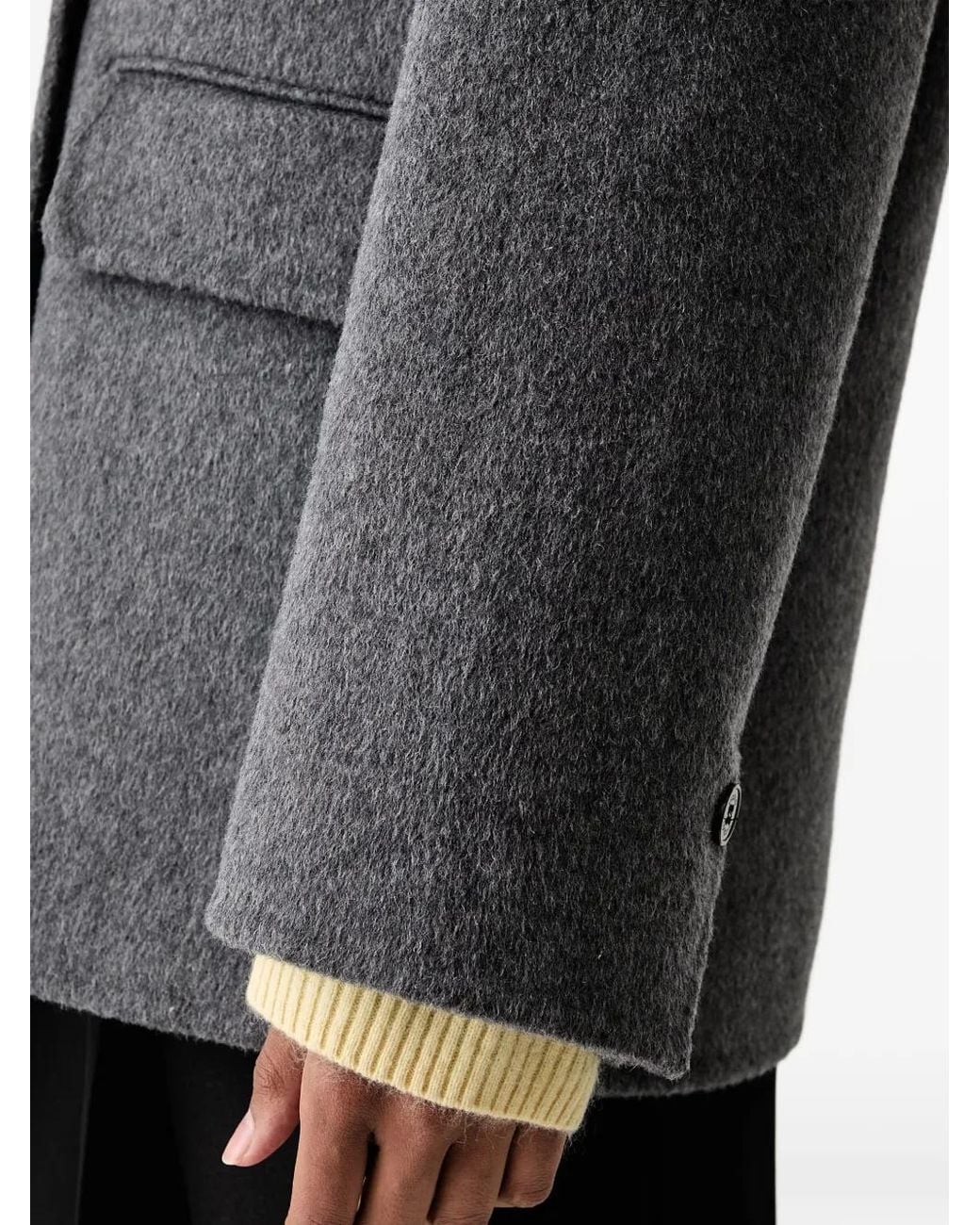 ViCOLO Gray Double-Breasted Blazer