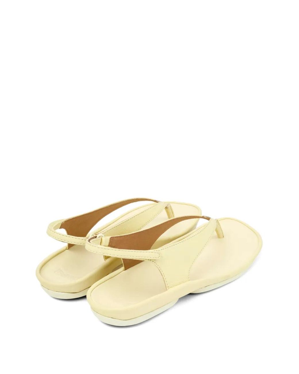 Camper Natural Right Isla Leather Sandals