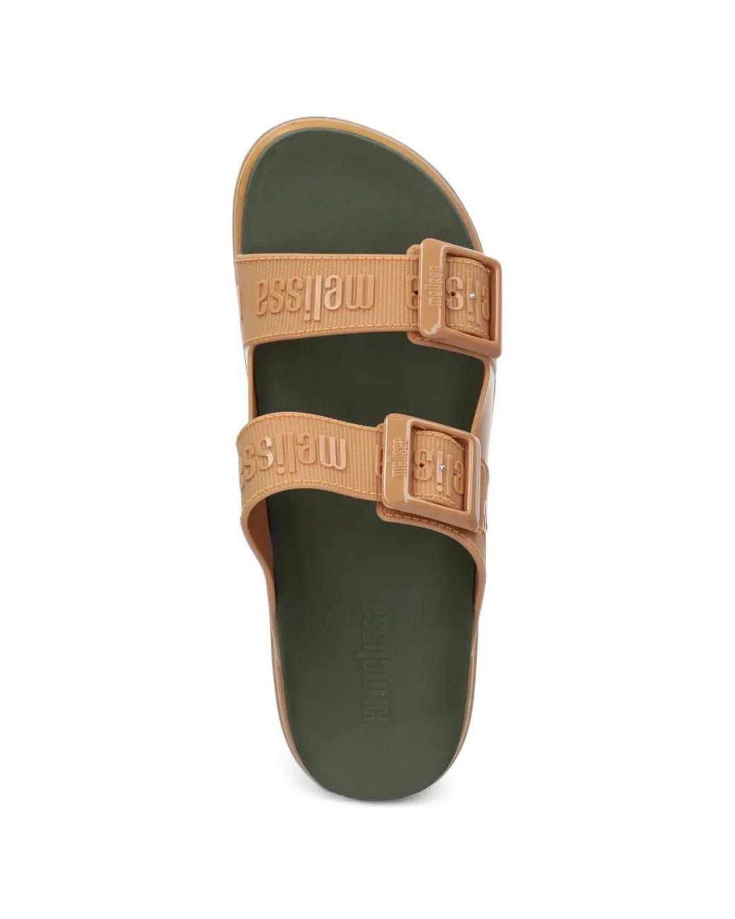 Melissa White Cozy M Lover Buckle-Fastening Platform Slides