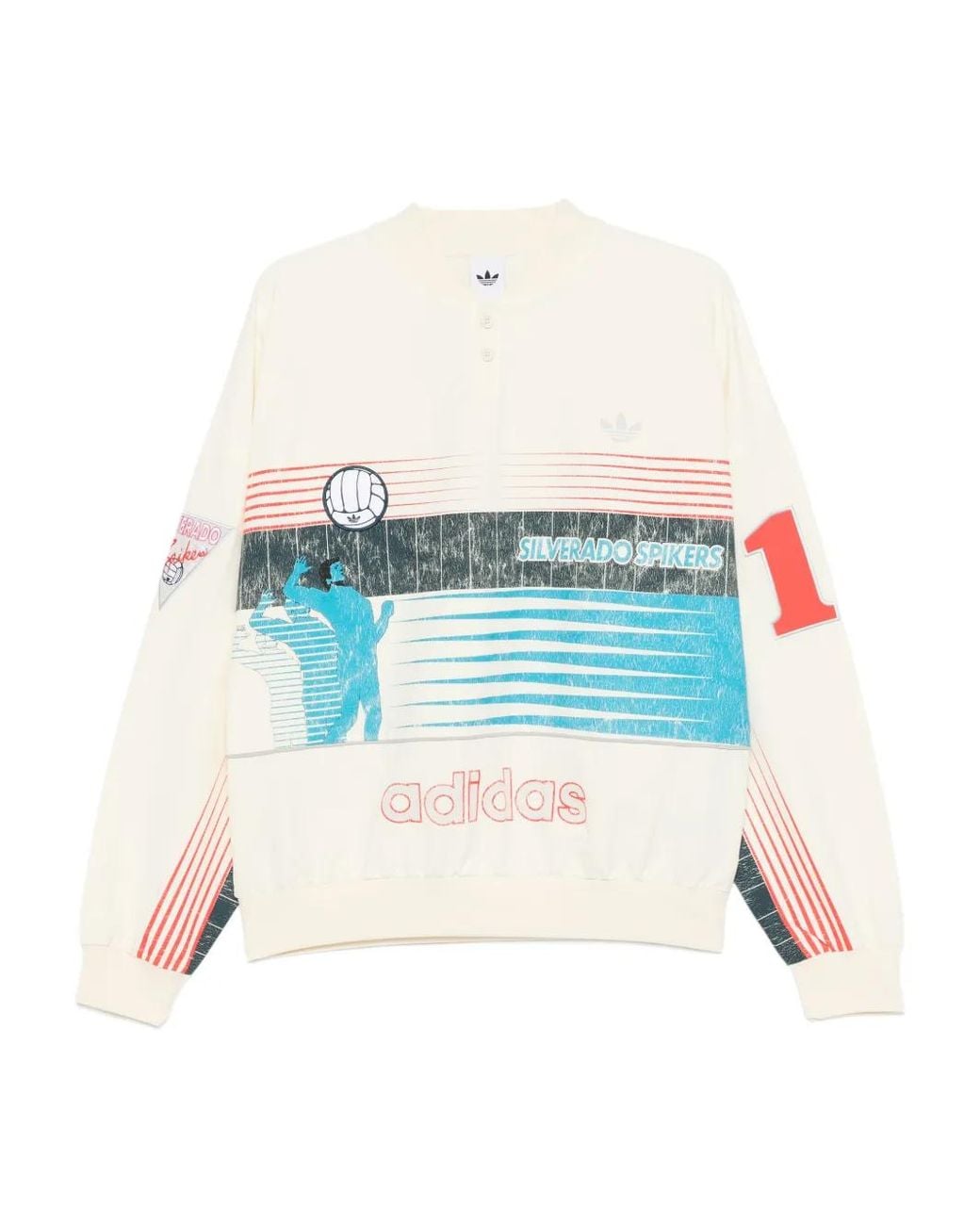 Adidas Blue Archive Summersport Graphic-Print Sweater